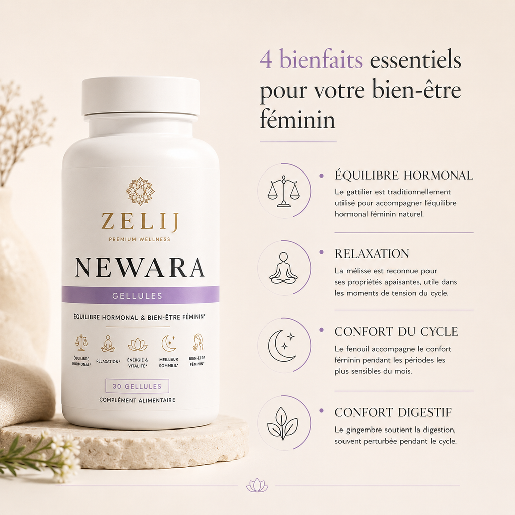 NEWARA — Complément alimentaire pour L'équilibre hormonal & bien-être féminin